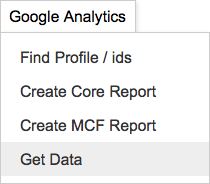 Google Analytics Google Docs