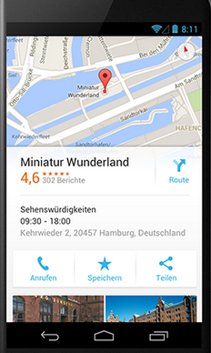 Mobile Darstellung Google My Business