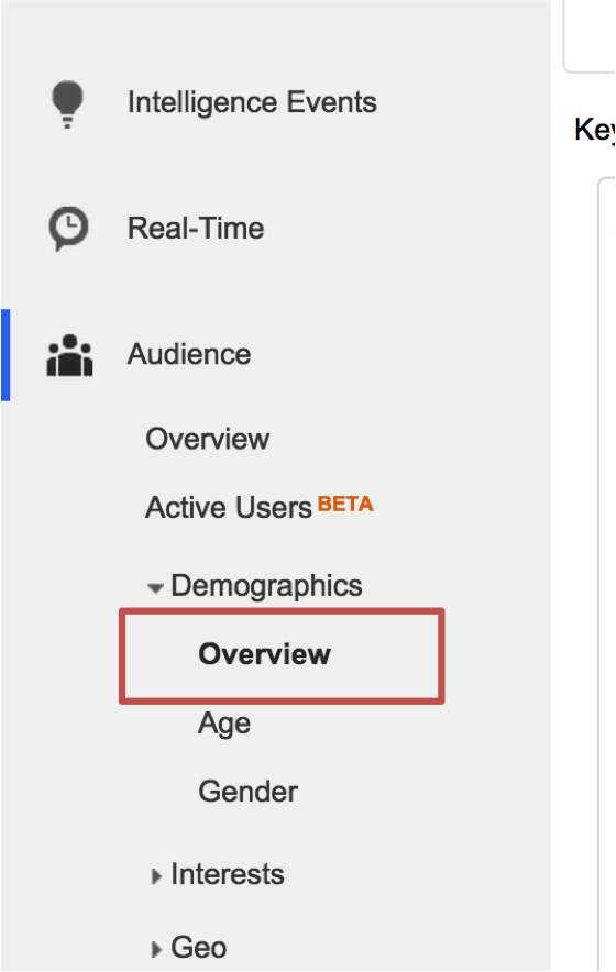 Enable demographic reports in Google Analytics