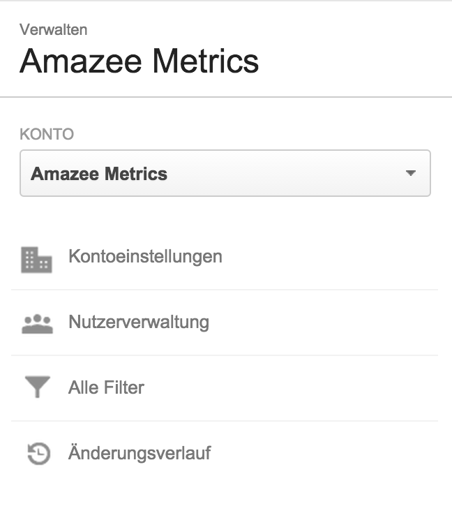 Amazee Metrics Account