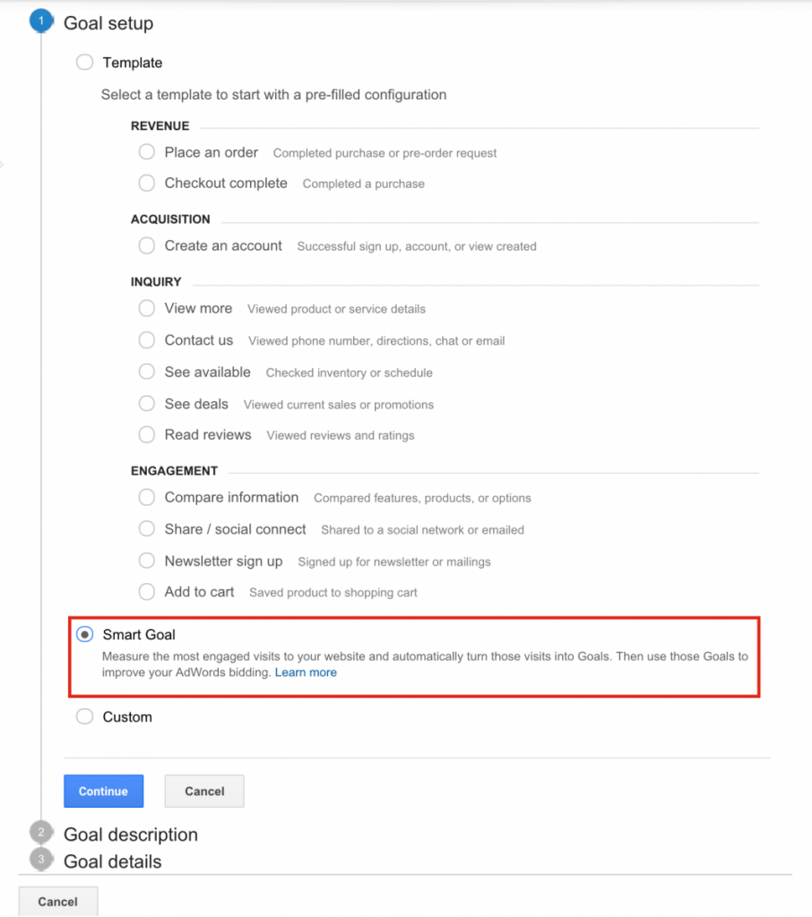 Google Analytics Smart Goals for AdWords | Amazee Metrics