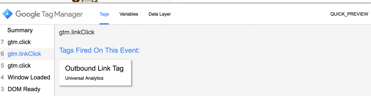 Google Tag Manager Preview