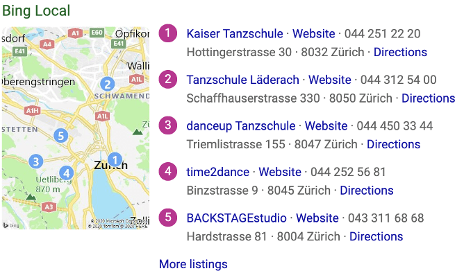 Suche-Tanzschule-Bing