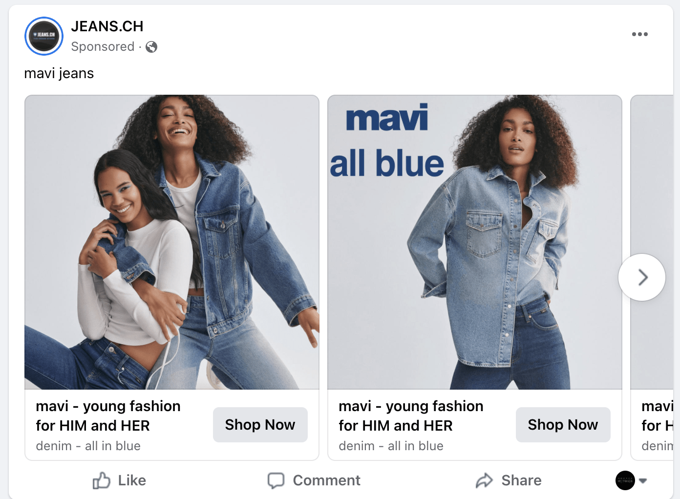 Facebook Shopping Ads