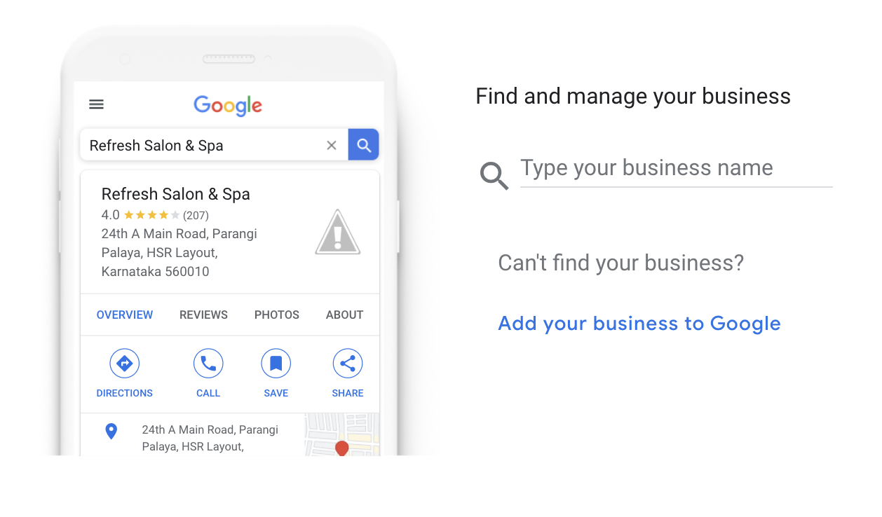 Startseite von "Wie wird ein Google Business Profile erstellt".