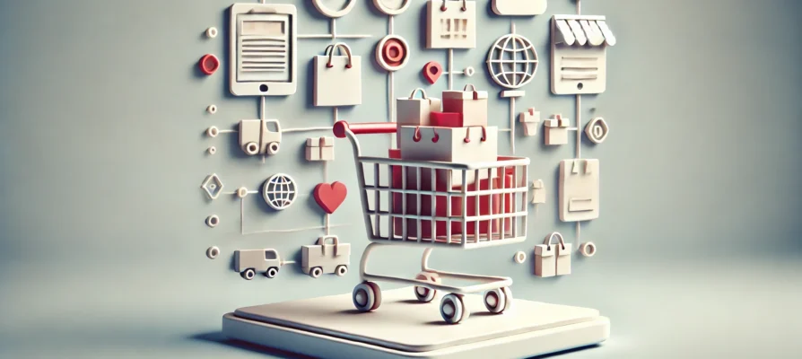 Fiktives Bild, welches alles Komponenten von einer Full Funnel-Strategie abbildet.